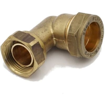 PRIMA PLUS PrimaPlus Brass Compression Bent Tap Connector 22mm x 3/4" PRIMA PLUS PrimaPlus Brass Compression Bent Tap Connector 22mm x 3/4"