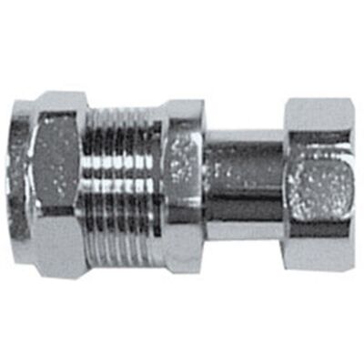 PRIMA PLUS PrimaPlus Chrome Brass Compression Tap Connector 22mm x 3/4" PRIMA PLUS PrimaPlus Chrome Brass Compression Tap Connector 22mm x 3/4"