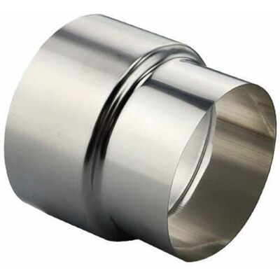 SNQ Stainless Steel Stove Pipe Reducer Tube Connector Chimney Flue Liner Adapter - Ø80mm / Ø60mm (1 pc) SNQ Stainless Steel Stove Pipe Reducer Tube Connector Chimney Flue Liner Adapter - Ø80mm / Ø60mm (1 pc)