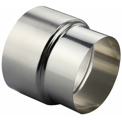OCXIN Stainless Steel Stove Pipe Reducer Tube Connector Chimney Flue Liner Adapter - Ø80mm / Ø60mm(1pcs) OCXIN Stainless Steel Stove Pipe Reducer Tube Connector Chimney Flue Liner Adapter - Ø80mm / Ø60mm(1pcs)