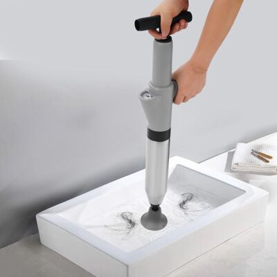 SANBOUSI Stainless Steel Toilet Plunger Set Drain Buster Drain Unblocker for Sink & Toilet SANBOUSI Stainless Steel Toilet Plunger Set Drain Buster Drain Unblocker for Sink & Toilet