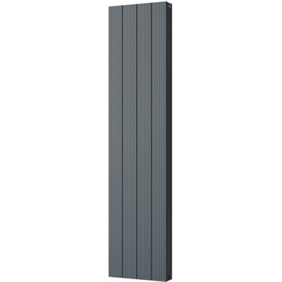 UK RADIATORS Thetford - Anthracite Vertical Radiator Double Panel H1600mm x W372mm Grooved UK RADIATORS Thetford - Anthracite Vertical Radiator Double Panel H1600mm x W372mm Grooved