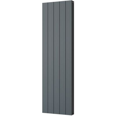 UK RADIATORS Thetford - Anthracite Vertical Radiator Double Panel H1600mm x W466mm Grooved UK RADIATORS Thetford - Anthracite Vertical Radiator Double Panel H1600mm x W466mm Grooved