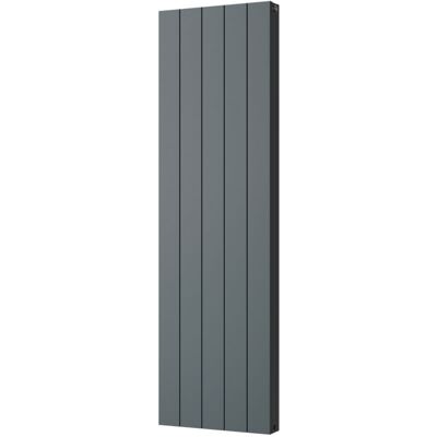UK RADIATORS Thetford - Anthracite Vertical Radiator Double Panel H1600mm x W466mm Smooth UK RADIATORS Thetford - Anthracite Vertical Radiator Double Panel H1600mm x W466mm Smooth