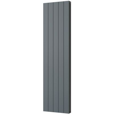 UK RADIATORS Thetford - Anthracite Vertical Radiator Double Panel H1800mm x W466mm Grooved UK RADIATORS Thetford - Anthracite Vertical Radiator Double Panel H1800mm x W466mm Grooved