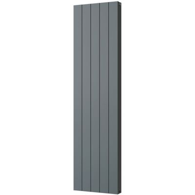 UK RADIATORS Thetford - Anthracite Vertical Radiator Double Panel H1800mm x W466mm Smooth UK RADIATORS Thetford - Anthracite Vertical Radiator Double Panel H1800mm x W466mm Smooth