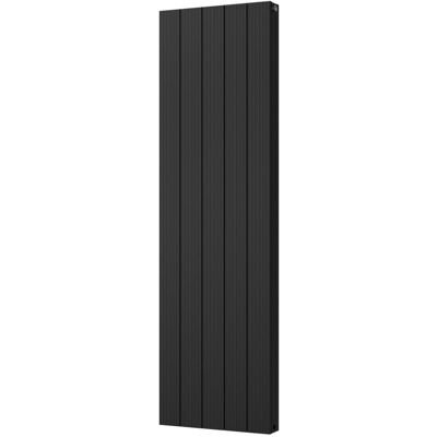 UK RADIATORS Thetford - Black Vertical Radiator Double Panel H1600mm x W466mm Grooved UK RADIATORS Thetford - Black Vertical Radiator Double Panel H1600mm x W466mm Grooved