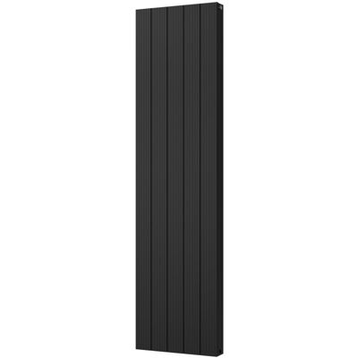 UK RADIATORS Thetford - Black Vertical Radiator Double Panel H1800mm x W466mm Grooved UK RADIATORS Thetford - Black Vertical Radiator Double Panel H1800mm x W466mm Grooved