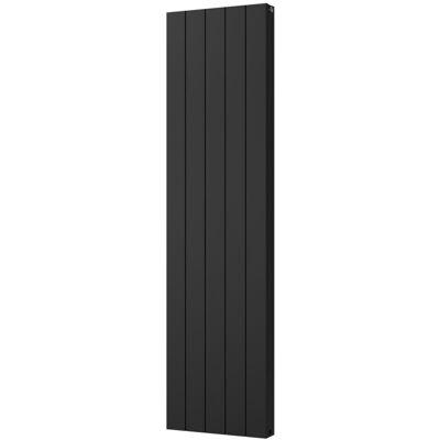UK RADIATORS Thetford - Black Vertical Radiator Double Panel H1800mm x W466mm Smooth UK RADIATORS Thetford - Black Vertical Radiator Double Panel H1800mm x W466mm Smooth