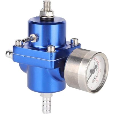 MEMKEY Turbo Pressure Regulator 0-140 psi Universal Adjustable Fuel Pressure Regulator Gauge Hose Kit (Blue) MEMKEY Turbo Pressure Regulator 0-140 psi Universal Adjustable Fuel Pressure Regulator Gauge Hose Kit (Blue)