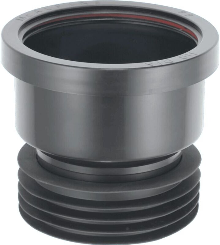McAlpine DC1-BL Black 4"/110mm Drain Connector