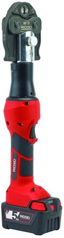 Ridgid RP 219 with 18 V 2.5 Ah Battery, M15-18-22mm Press Jaws, Rigid - 69078