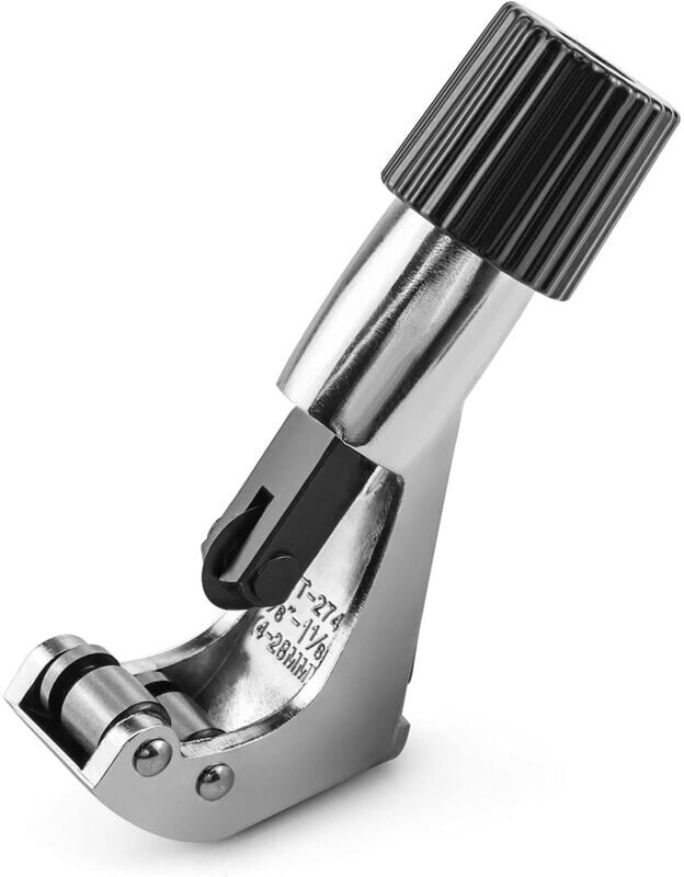 Memkey - Robust mini pipe cutter 4-28 mm inch for pvc copper pipes, thin stainless steel pipes, with additional blade and reamer