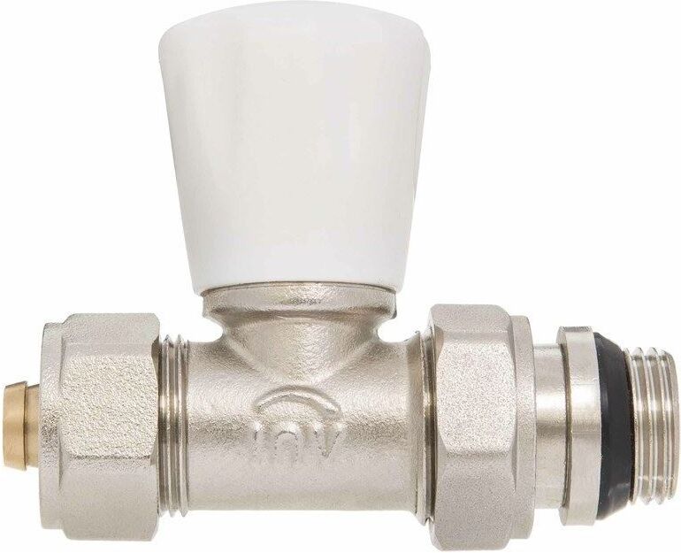 INVENA Straight Manual Inlet Radiator Valve 16mm pex compression fittings x 1/2' bsp