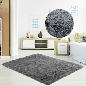 COSTWAY 180 x 120cm Modern Soft Shag Rug Ultra Soft Fluffy Throw Faux Fur Carpets