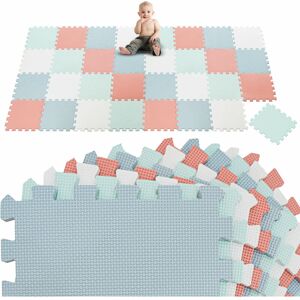 LittleTom 36 Pieces Baby Play Mat - 30x30 cm Floor Play Baby Mats Puzzle Mat Foam Squares - bunt