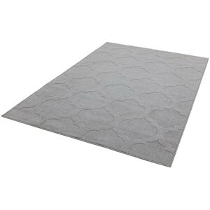 Lord Of Rugs - Antibes Contemporary Geometric 3D Trellis Grey Flatweave Kitchen Indoor Outdoor Floor Mat Rug Large Carpet 160 x 230 cm (5'3'x7'7')