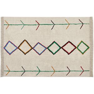 Beliani - Area Rug Cotton Tufted Multicolour Pattern 160x230cm Beige Cetmi - Beige
