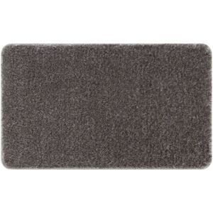 RUGSX Bathroom rug SANTA plain, non-slip, soft - grey grey 50x80 cm