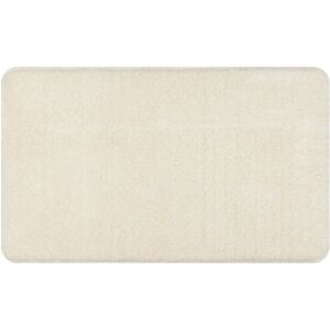 RUGSX Bathroom rug SANTA plain, non-slip, soft - white white 60x100 cm