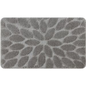 RUGSX Bathroom rug SUPREME STONES, non-slip, soft - grey grey 60x100 cm