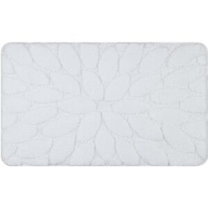 RUGSX Bathroom rug SUPREME STONES, non-slip, soft - white white 60x100 cm