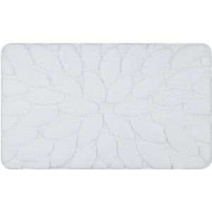 RUGSX Bathroom rug SUPREME STONES, non-slip, soft - white white 50x80 cm