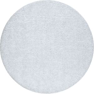 RUGSX Bathroom rug SYNERGY circle, glamour, non-slip, soft - lurex white white round 100 cm