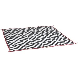 Outdoor Rug Chill mat Lewisham 2.7x2 m l Black and White Bo-camp Multicolour