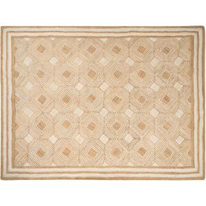 Beliani - Braided Jute Area Rug Natural Boho Style Floor Mat 300 x 400 cm Beige Mengen - Beige