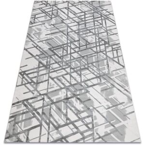 RUGSX Carpet acrylic vals 8381 Lines spatial 3D grey grey 250x350 cm
