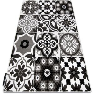 RUGSX Carpet alter Porto Flowers grey grey 200x290 cm