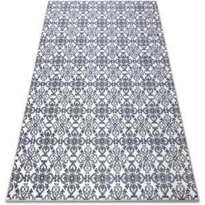 Rugsx - Carpet argent - W4949 Flowers white / grey grey 200x290 cm