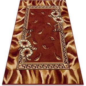 RUGSX Carpet bcf Morad trio flowers, leaves classic - claret red 60x110 cm