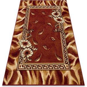 RUGSX Carpet bcf Morad trio flowers, leaves classic - claret red 80x150 cm