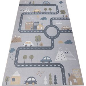 RUGSX Carpet BONO 726 street, city light grey / cream grey 180x270 cm