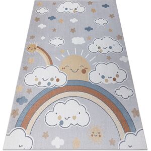 Rugsx - Carpet bono 8437 Clouds, sky, light grey / cream grey 280x370 cm