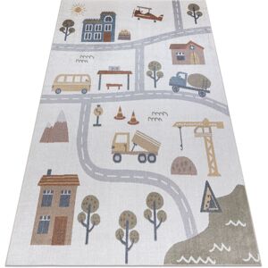 Rugsx - Carpet bono 9207 Streets, city, construction site cream / light grey multicolour 280x370 cm