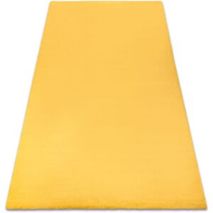 RUGSX Carpet bunny gold imitation of rabbit fur yellow 180x270 cm