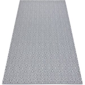 Rugsx - Carpet casa, eco sisal Boho Diamonds 22084 anthracite / cream, recycled carpet grey 114x170 cm