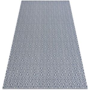 Rugsx - Carpet casa, eco sisal Boho Diamonds 22084 navy / cream, recycled carpet blue 114x170 cm