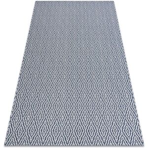 Rugsx - Carpet casa, eco sisal Boho Diamonds 22084 navy / cream, recycled carpet blue 133x190 cm