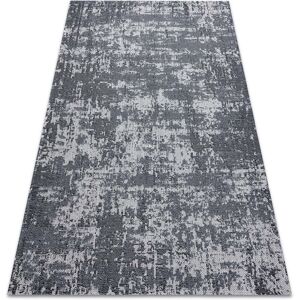 Rugsx - Carpet casa, eco sisal Boho vintage 2809 grey / anthracite, recycled carpet grey 114x170 cm