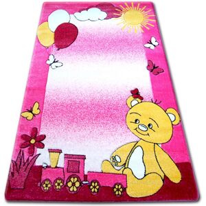 RUGSX Carpet children happy C210 pink Teddy Bear pink 280x370 cm