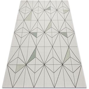 Rugsx - Carpet color 19447/062 sisal Diamonds Triangles Cream white 200x290 cm