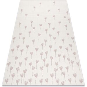 Rugsx - Carpet flat 48779/526 Flowers - cream pink beige 160x230 cm