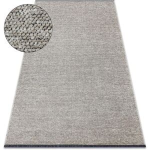 Rugsx - Carpet florence 24021 One-colour, glamour, flat woven, fringes - beige beige 135x190 cm