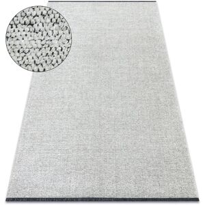 Rugsx - Carpet florence 24021 One-colour, glamour, flat woven, fringes - cream beige 118x170 cm