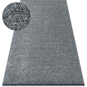 Rugsx - Carpet florence 24021 One-colour, glamour, flat woven, fringes - grey grey 195x290 cm