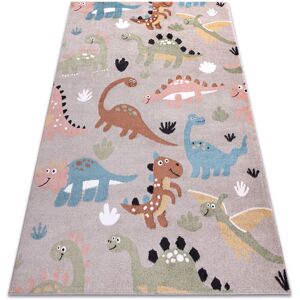 RUGSX Carpet fun Dino for children, dinosaurs beige multicolour 160x220 cm